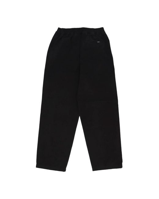 Iuter Black Straight Trousers for men