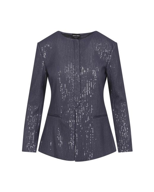 Giorgio Armani Blue Light Jackets