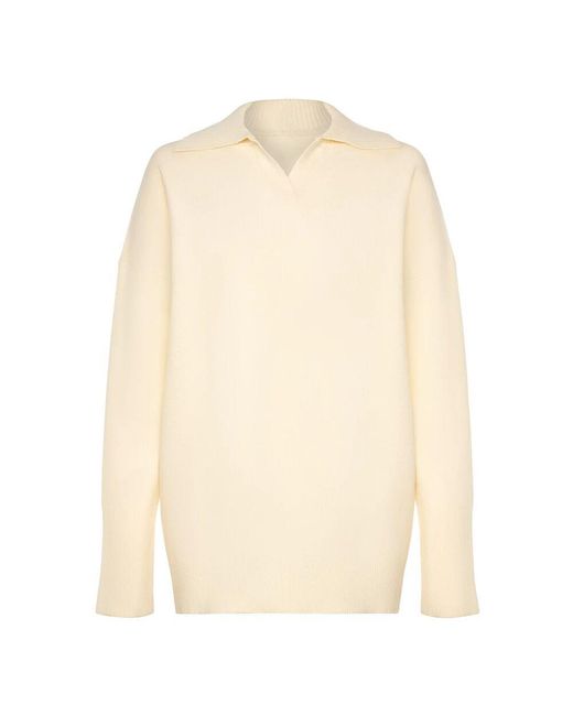 CESARE GASPARI Natural Minimalistisches strickset