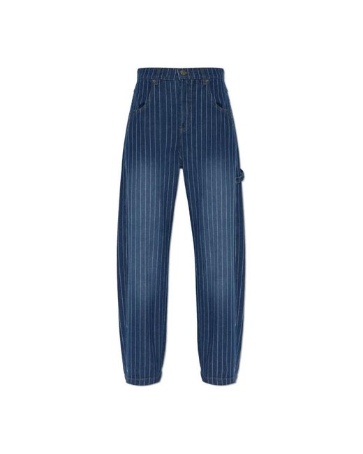 Munthe Jeans ,Blauw ,Katoen Shimo Broek in het Blue