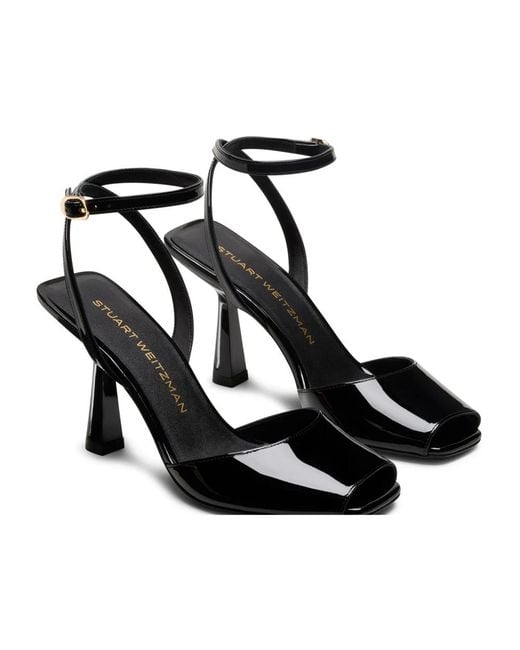 Stuart Weitzman Black Val Sandal 85