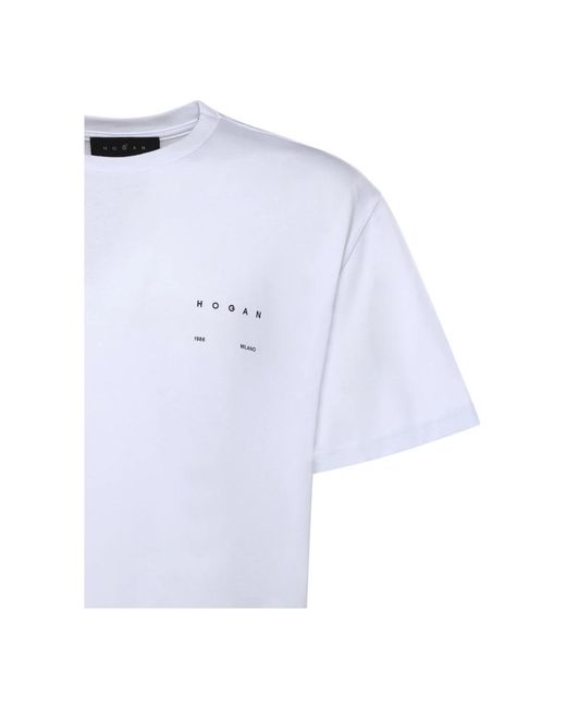 Hogan White T-Shirts for men
