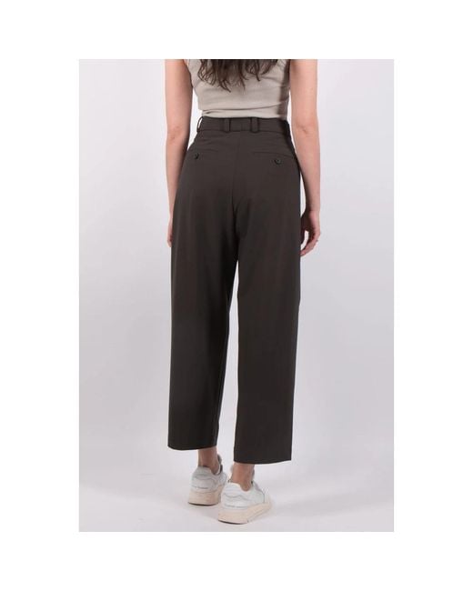Elvine Black Cropped Trousers