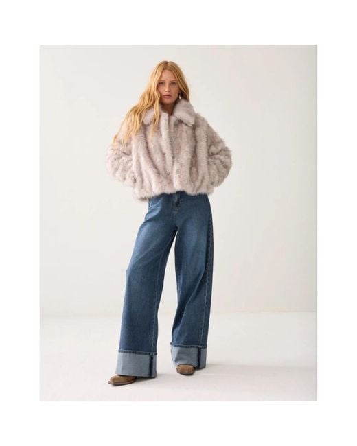 Summum Gray Faux Fur & Shearling Jackets