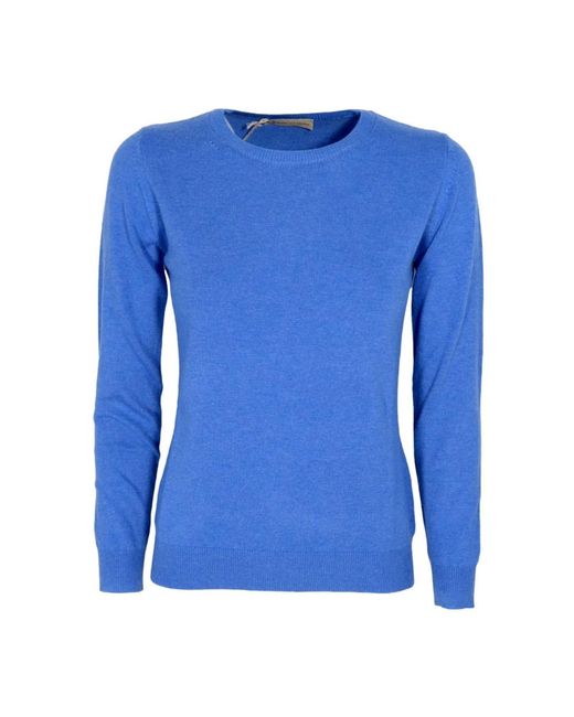 Cashmere Company Blue Round-Neck Knitwear
