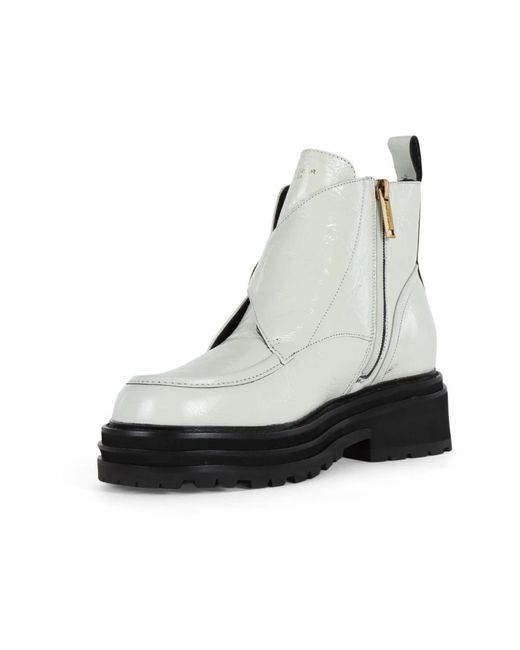 Kurt Geiger White Ankle Boots