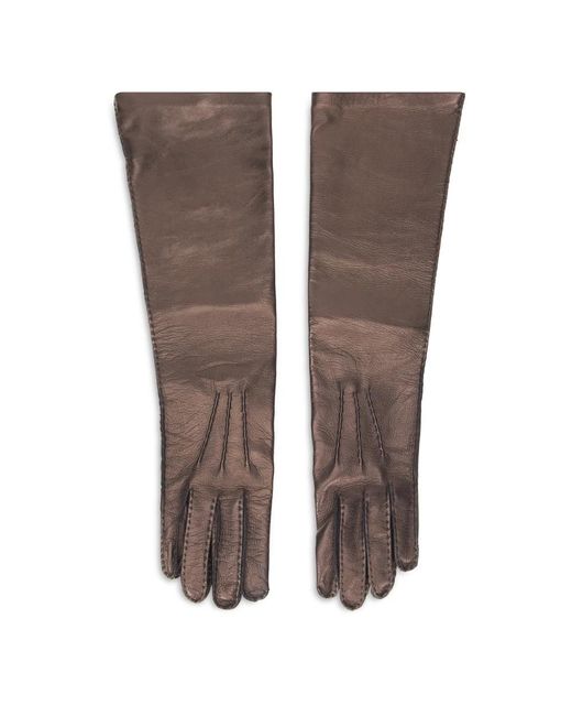 Alberta Ferretti Brown Elegante Handschuhe