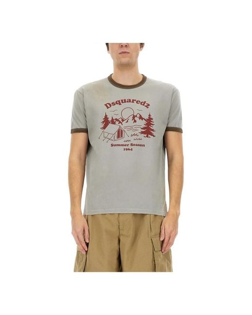 DSquared² Gray T-Shirts for men