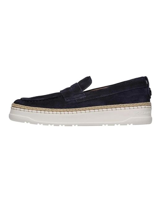 Voile Blanche Blue Loafers for men