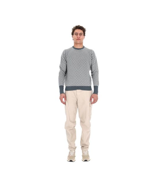 Drumohr Gray Round-Neck Knitwear for men