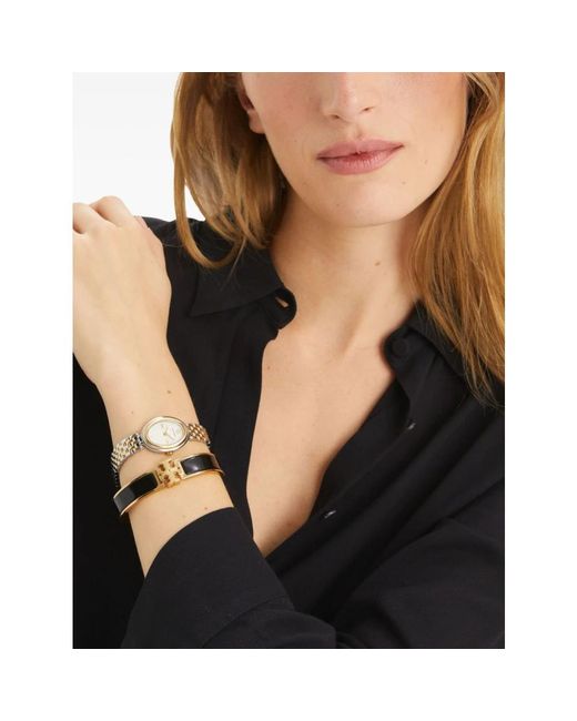 Bracelets Tory Burch de color Black