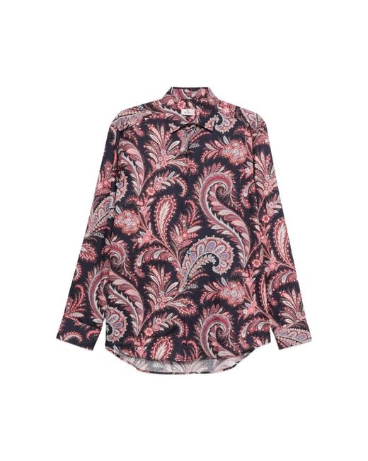 Etro Purple Shirt Roma for men