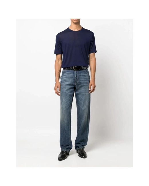 Saint Laurent Blue T-Shirts for men