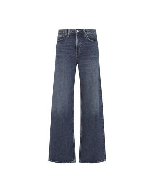 Agolde Jeans ,Blauw ,Katoen Cotton Arc Jeans in het Blue