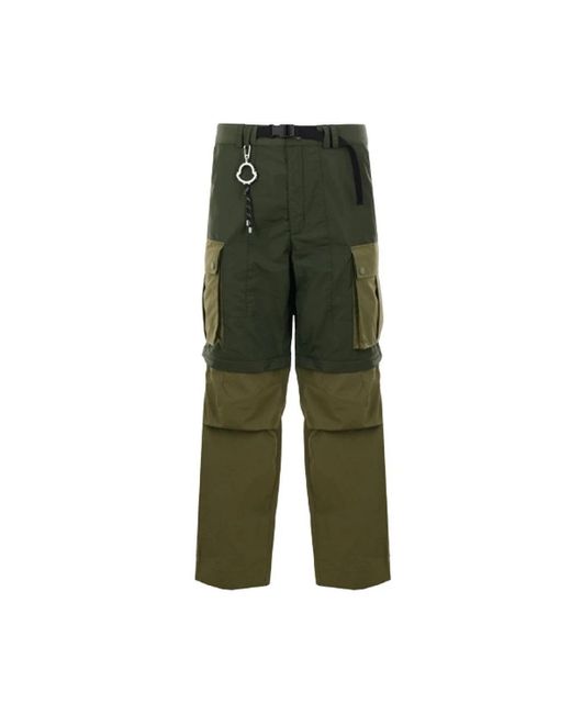 Moncler Green Wide Trousers for men
