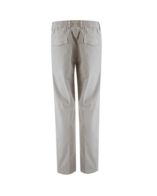 Eleventy Gray Slim-Fit Trousers for men