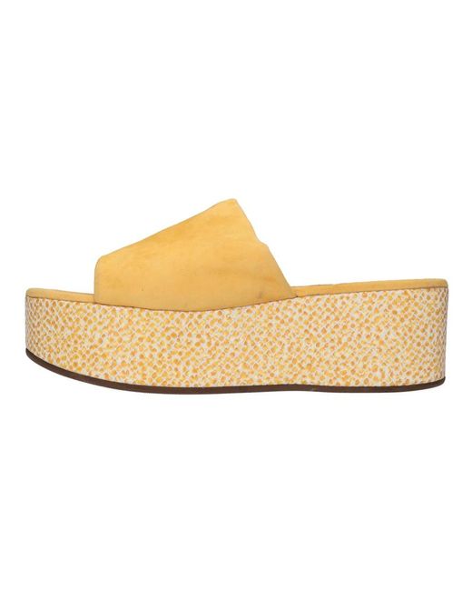 Chie Mihara Metallic Wedges