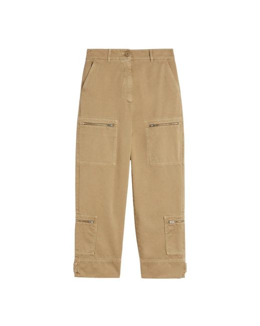 Weekend by Maxmara Straight Trousers in het Natural