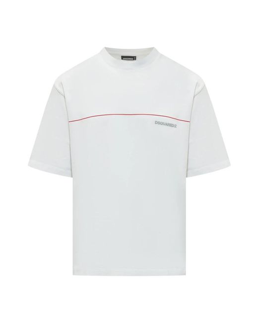 DSquared² Tops ,Wit ,T-Shirts in het White voor heren