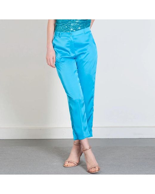 Trousers > cropped trousers Blugirl Blumarine en coloris Blue