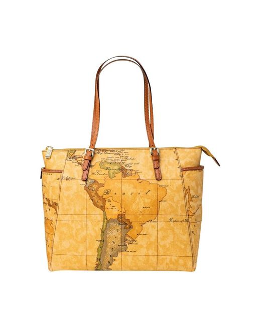 Alviero Martini 1A Classe Yellow Shopping Bags