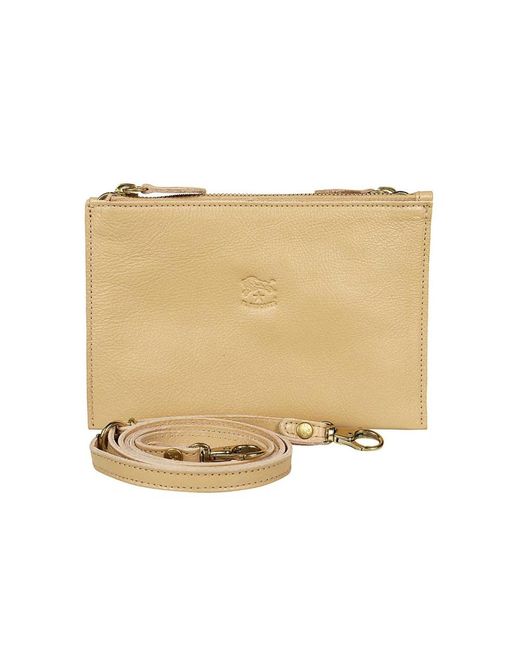 Clutches Il Bisonte de color Natural