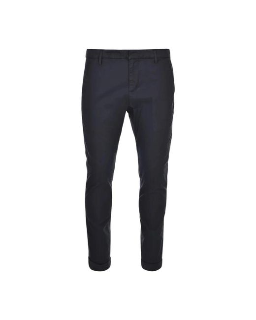 Dondup Blue Slim-Fit Trousers for men