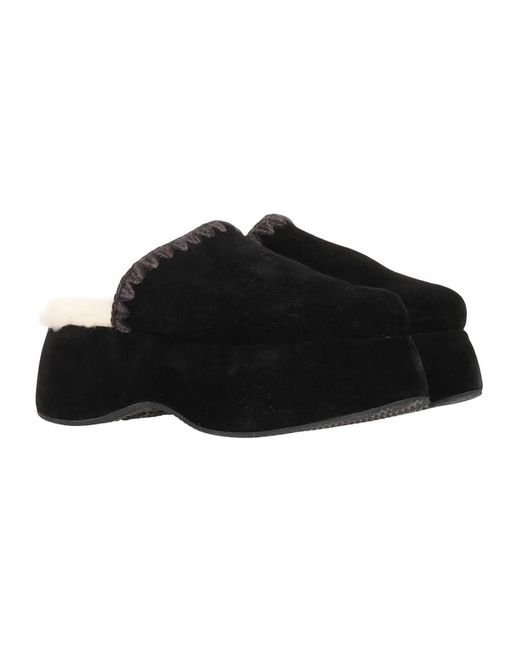 Mou Black Mules