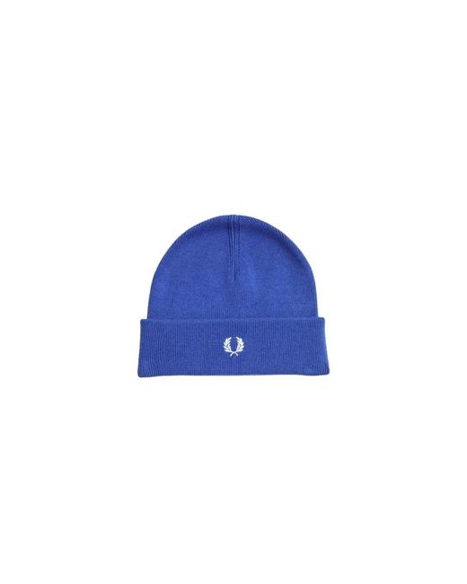 Fred Perry Blue Beanies for men