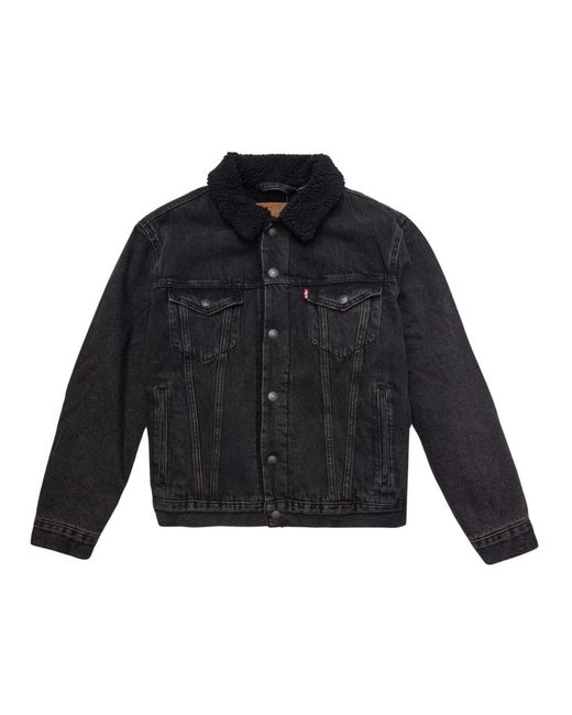 Levi's Jassen ,Zwart ,Caps in het Blue voor heren