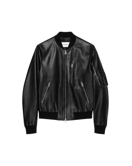 Givenchy Leren Jassen in het Black voor heren