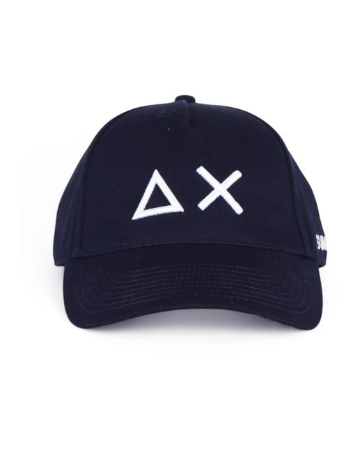 Sun 68 Accessoires ,Blauw ,Katoen Baseballpet in het Blue voor heren