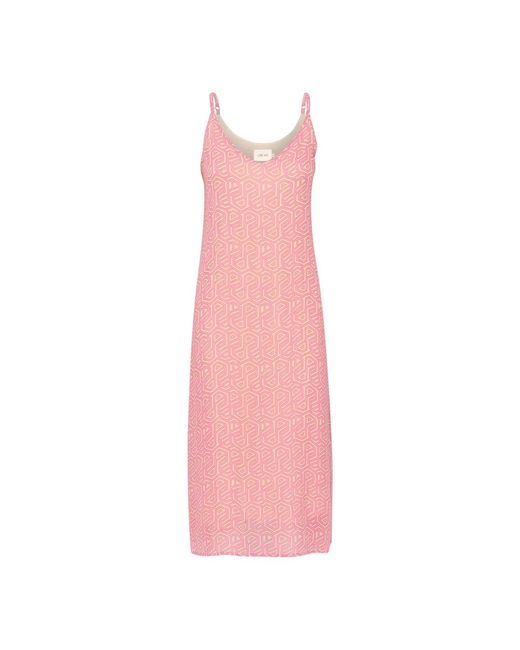 Cream Pink Midi Dresses