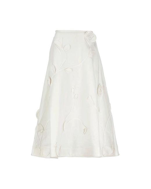 Zimmermann White Maxi Skirts