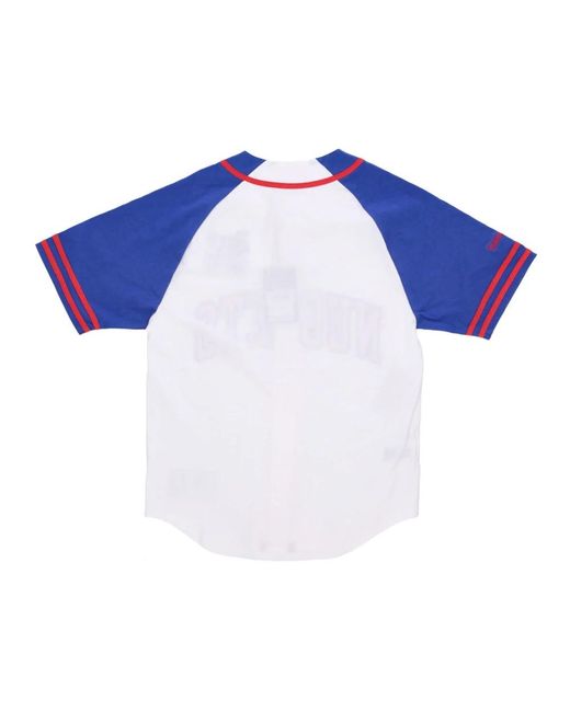 Mitchell & Ness Tops ,Veelkleurig ,Katoen Denver Nuggets Nba Shirt Jersey in het Blue voor heren