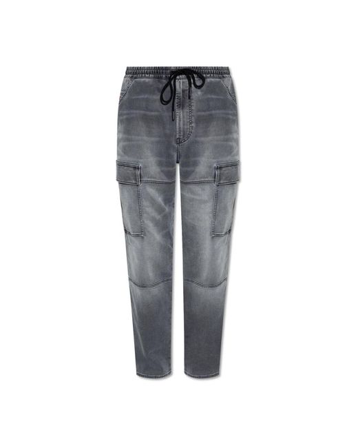 DIESEL 2050 d-krooley jogger-jeans in Gray für Herren
