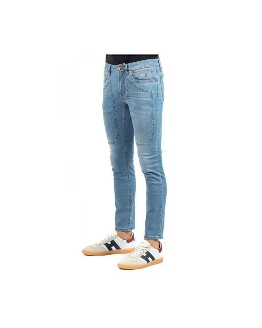 Jeckerson Blue Slim-Fit Jeans for men