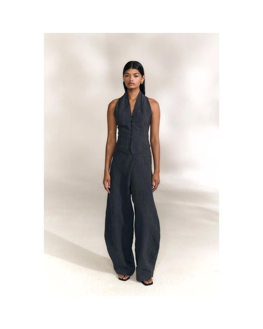 Cortana Blue Tapered Trousers