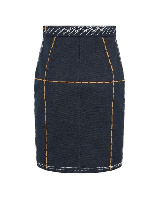 Moschino Blue Short Skirts