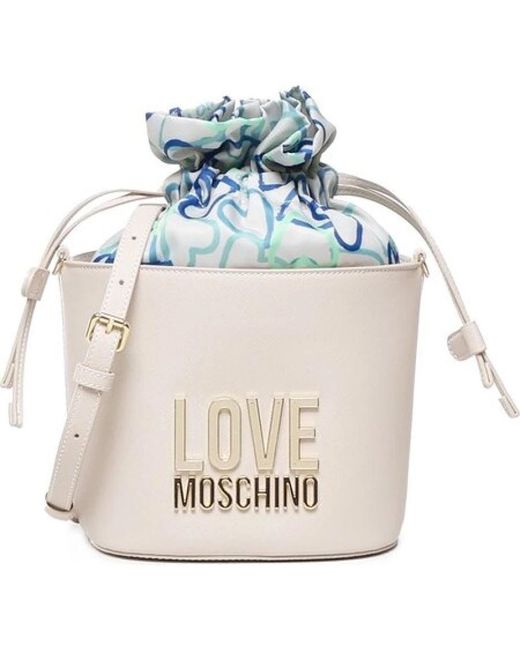 Love Moschino Metallic Bucket Bags