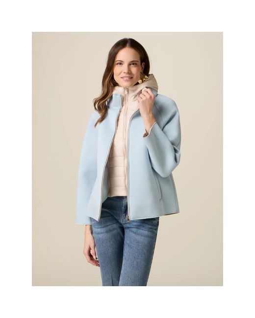 Winter Jackets Oltre de color Blue