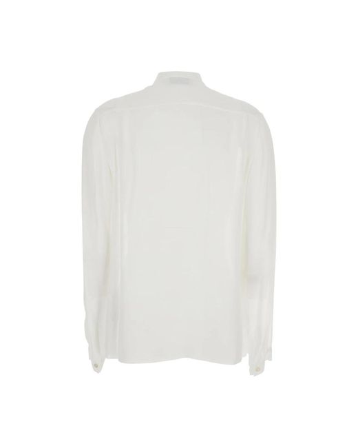 Tory Burch Overhemden ,Wit ,Witte Pussybow Blouse in het White