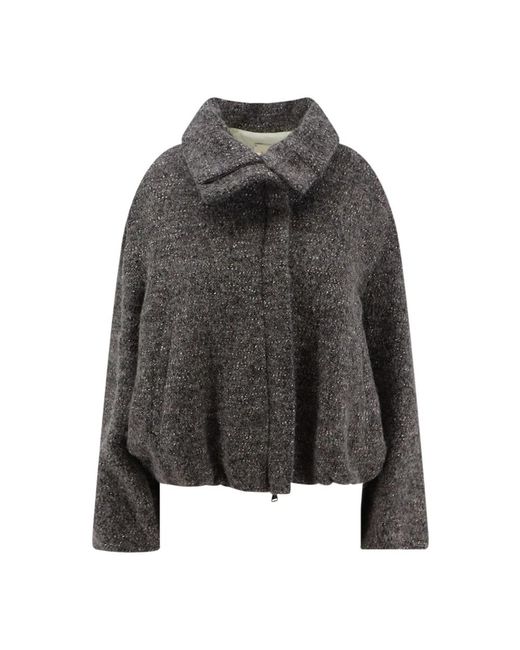 Alysi Gray Bomber Jackets