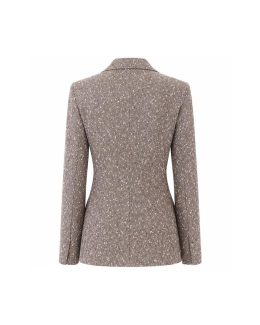 Patrizia Pepe Single-Breasted Jacket in het Brown