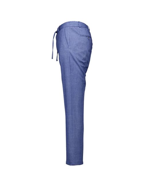 Zuitable Blue Slim-Fit Trousers for men