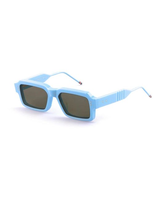 Thom Browne Blue Acetate Rectangular Sonnenbrillen