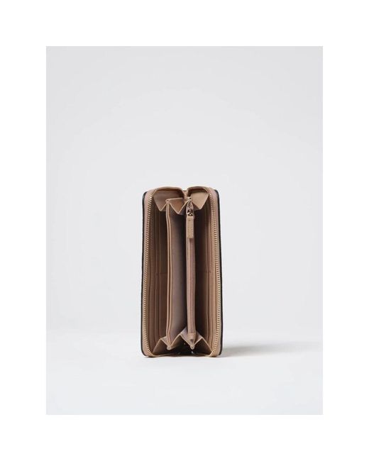 Twinset Natural Leder Reißverschluss Geldbörse