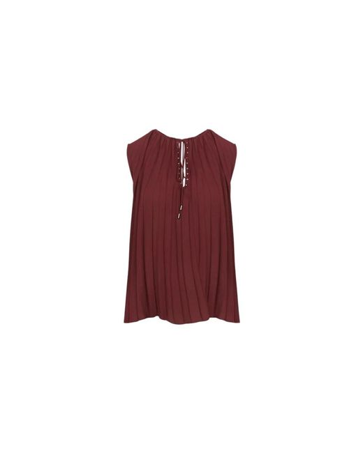 Liu Jo Red Sleeveless Tops