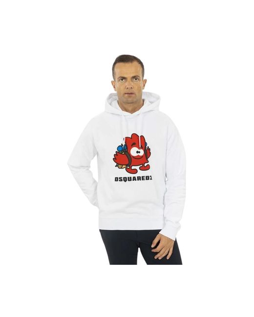 Hoodies DSquared² de hombre de color White