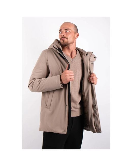 DUNO Brown Winter Jackets for men